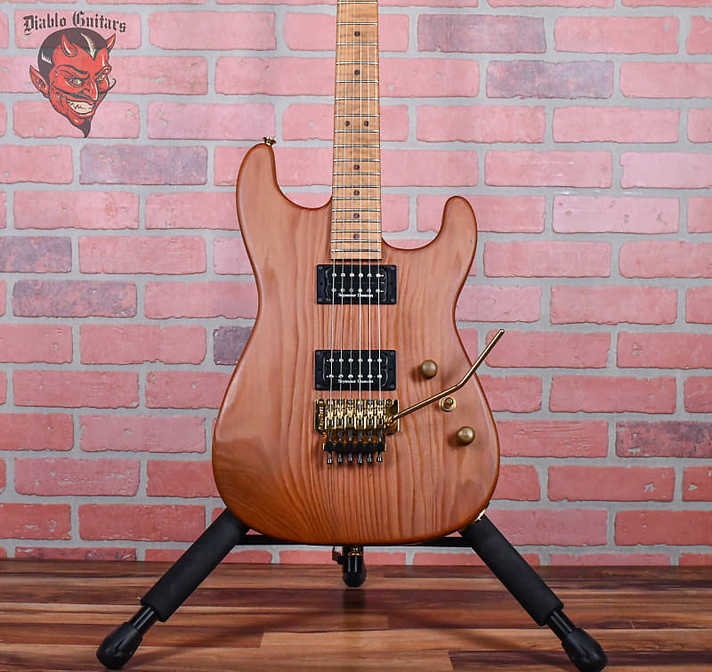 Charvel USA Custom Shop Music Zoo Exclusive Carbonized Recycled Redwood San Dimas Natural Oiled 2012 w/hardshell Case image 1