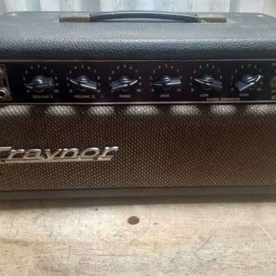 1966 Traynor YBA-1 Bass Master 40-Watt Guitar / Bass Amp Head Late 1960s - Mid 1970s - Black for sale