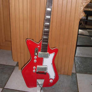 Airline Res O Glas JB Hutto 1964 Red White Reverb