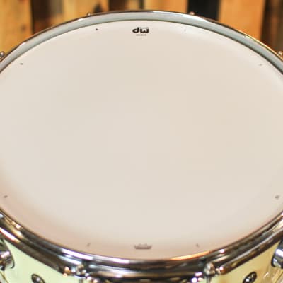 DW 5.5x14 Collector's Maple Solid Double Cream Super Solid Snare Drum - SO#1288929 image 4