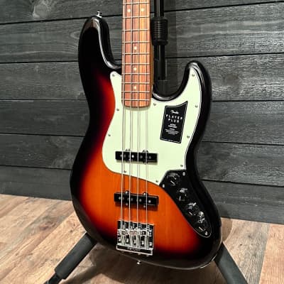 Fender Player Plus Active Jazz Bass 4 String Electric Bass Guitar - Sunburst image 3
