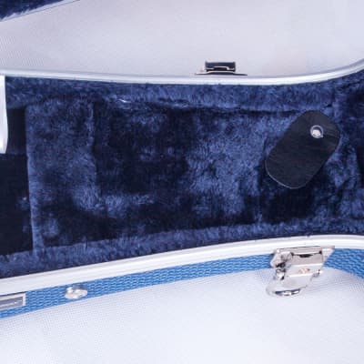 Crossrock, 0-String CRA800 Ukulele, Super Lightweight ABS Molded Hard Case (Tenor, Blue), (CRA860TUBL) image 3