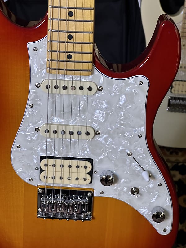 FUJIGEN/Boundary BOS-M-OCY『modifycustom』 FGN Fujigen BOS-M Cherry Sunburst – Artist Systems