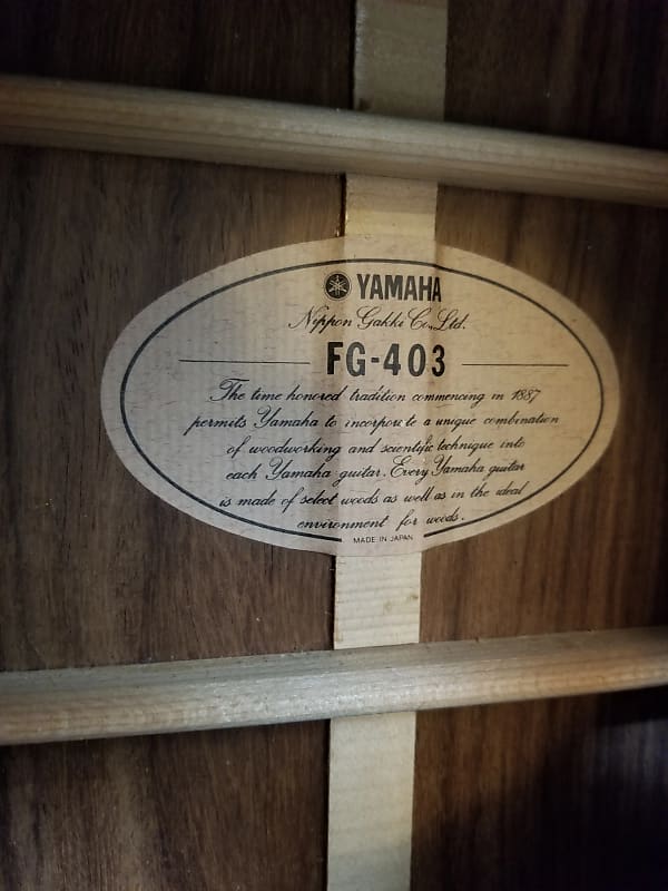 Yamaha FG-403 (rare) | Reverb
