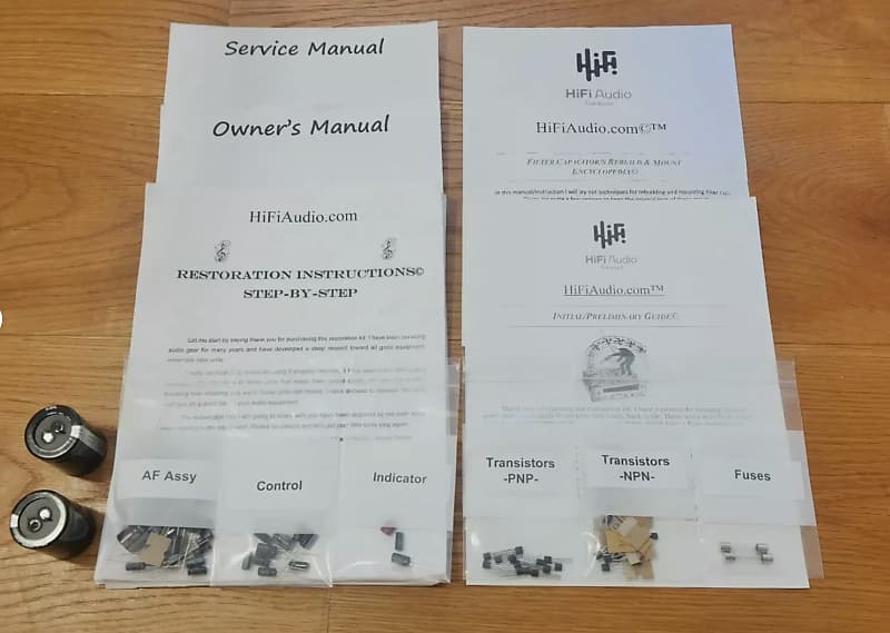 Pioneer SA-706 restoration kit filter capacitor repair rebuild fix  			