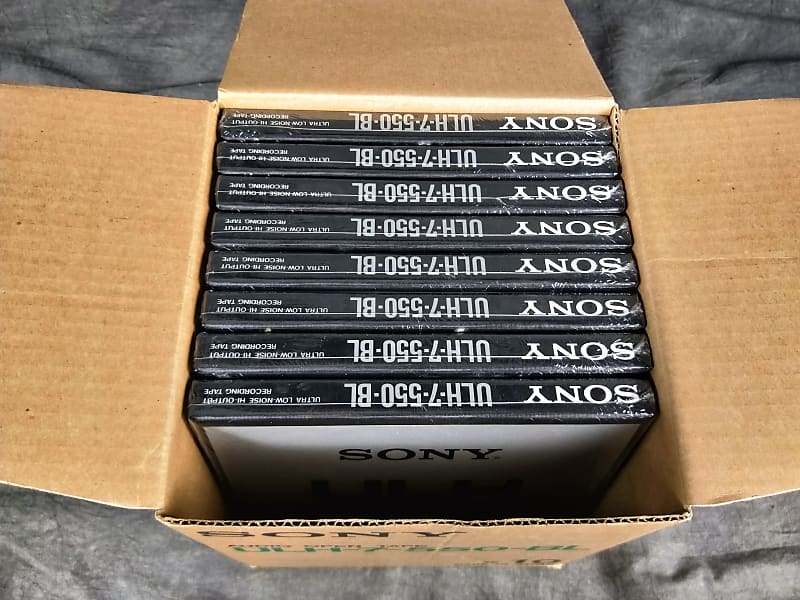 Unopened SONY ULH-7-550-BL Open Reel Tapes 8X with Box #5006364