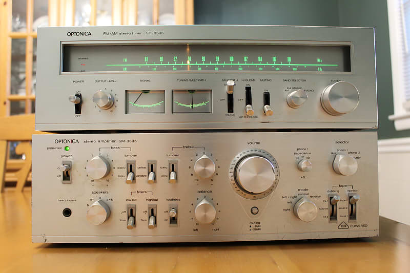 1978 Optonica Stereo Amplifier SM-3636 & FM/AM Stereo Tuner SM