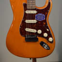 2011 Fender American Stratocaster DLX Transparent Amber w. Original Case and Tags NOS