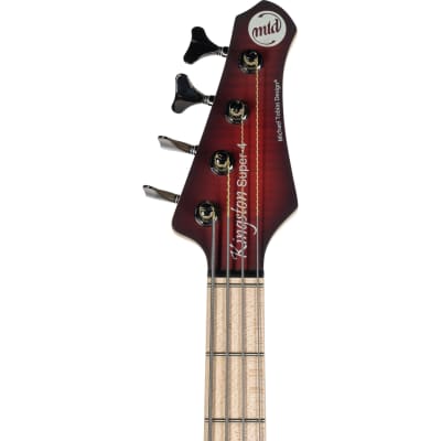 MTD Kingston Super 4 String Electric Bass - Dr. Brown’s Burst image 4