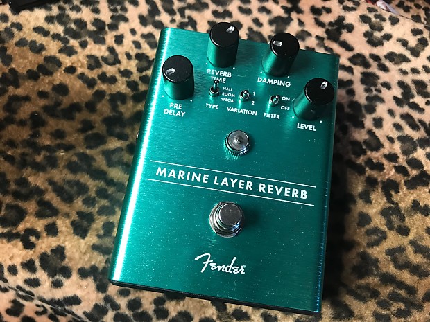 Fender Marine Layer Reverb pedal with light up knobbies Reverb Australia