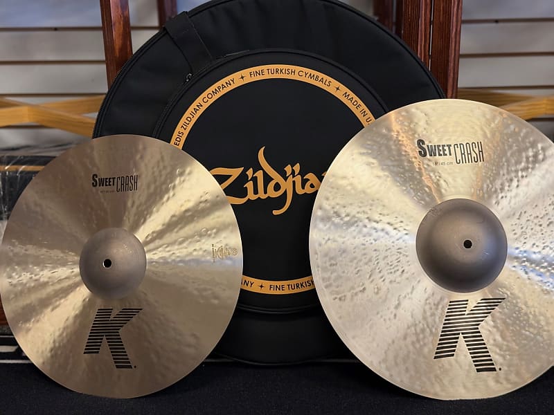 Zildjian K Sweet 16" & 18" Crash Pack with Cymbal Bag image 1