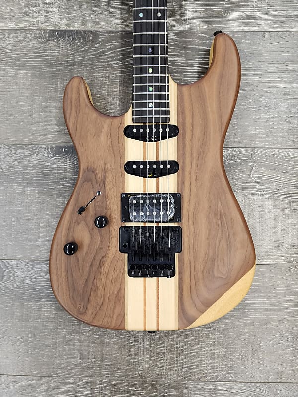 AIO Wolf S1 Floyd Rose LeftHanded Electric Guitar Walnut Reverb