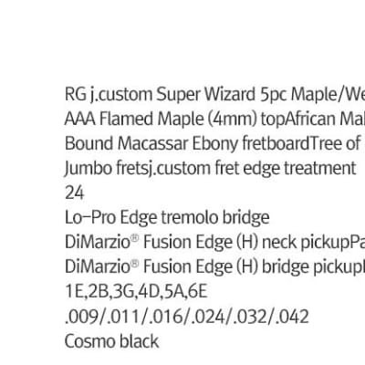 banez J-Custom RG8520-Almandite Garnet Flame Maple DiMarzio Fusion Edge HH image 2
