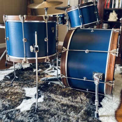 Ludwig 3pc Compact Kit 1920’s Restored - Salty Dog Blue image 6