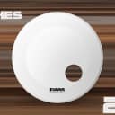 EVANS EQ3 COATED WHITE BASS RESO DRUM HEAD WITH PORT (SIZES 18" TO 26") - 22"