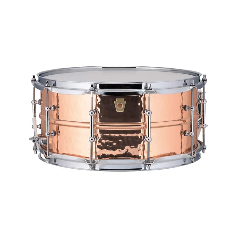 Ludwig Hammered Brass Snare Drum 14x5 with Tube Lugs (LB420BKT)