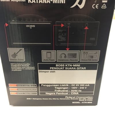 Boss KTN-MINI Katana Mini 7-Watt 1x4 Modeling Guitar Combo image 2