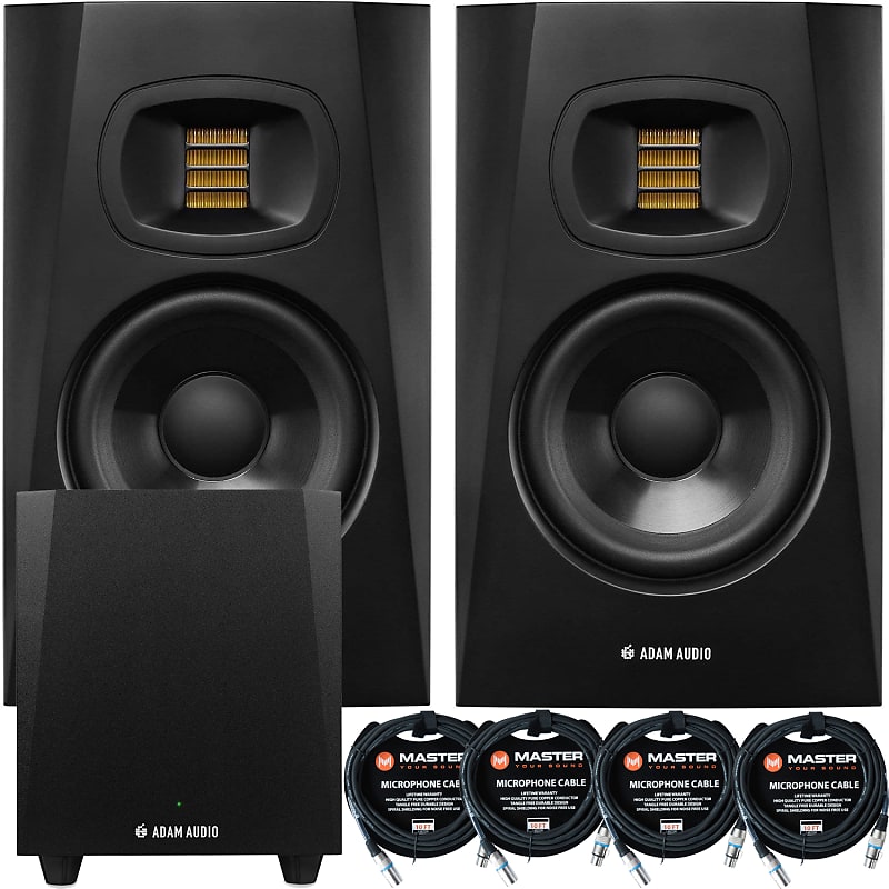 Adam Audio T7V Active Nearfield Studio Monitors (Pair) w/ Reverb