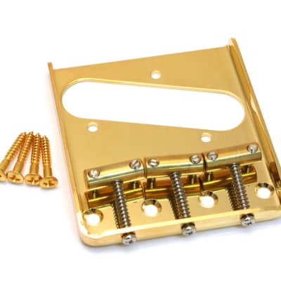 TB-5125-002 Gold Vintage Compensated Saddle Bridge for Telecaster® String Thru for sale