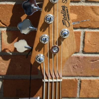 Sterling by Musicman 5 String Bass-Dual Humbucker-Daphne Blue image 5