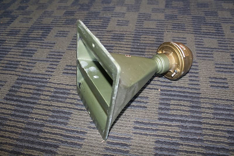 University T-30 horn tweeter 1950s-60s - green/brass