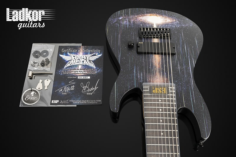 ESP E-II Babymetal MF-9 Metal Galaxy Graphic Black Satin 9 String 1 Of 100  Limited UKRAINE charity