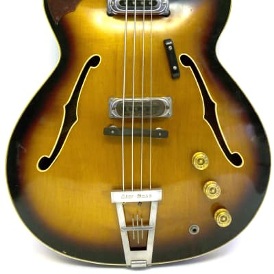 Framus Star Bass (Bill Wyman)  ca. 1966 Sunburst image 4