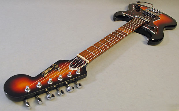 Conrad Vintage 1960s Electric Guitar Sunburst Made in Japan | Reverb