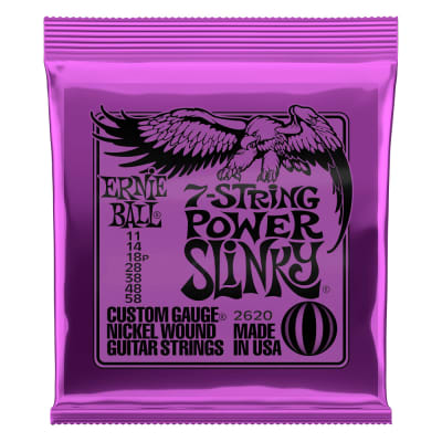 Ernie Ball Electric 7-String Power Slinky Guitar Strings image 1