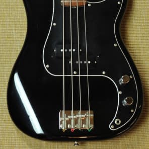 1983 Fender Japan Squier SQ Precision Bass - Black image 2