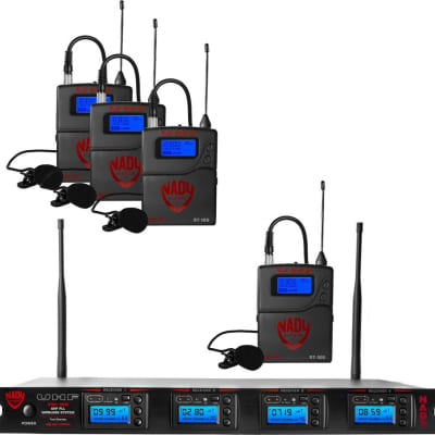 Nady 4W-1KU LT Quad True Diversity 1000-Channel Professional UHF Wireless System image 1