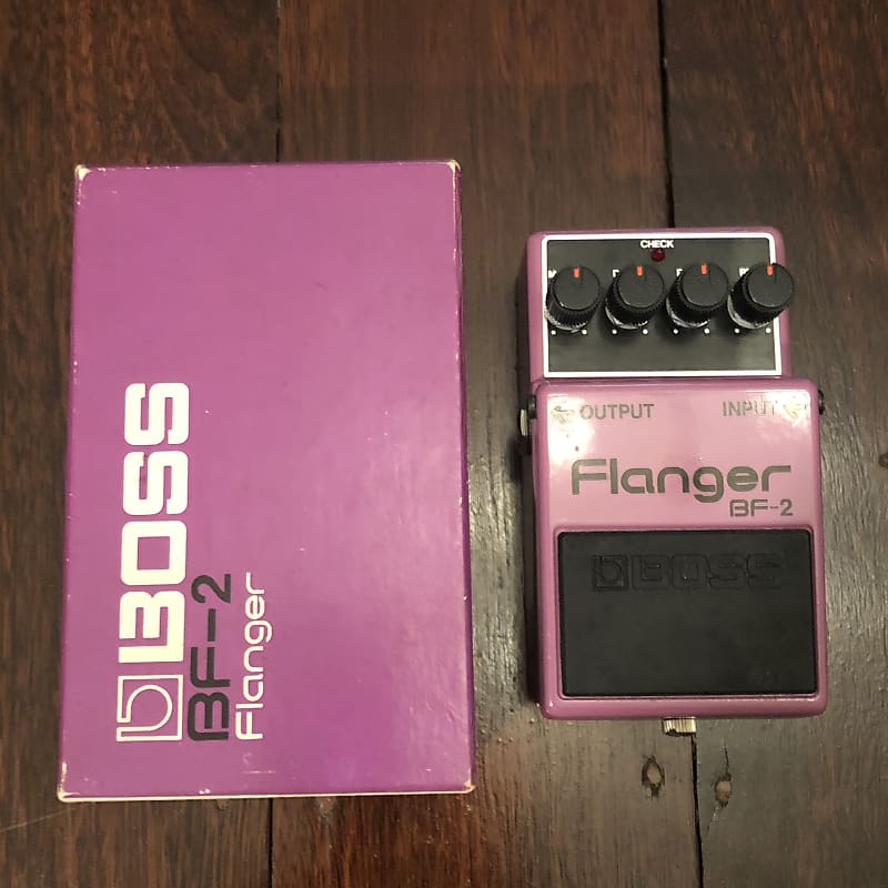 Boss BF-2 Flanger (Black Label - Silver Screw) 1980 Japan