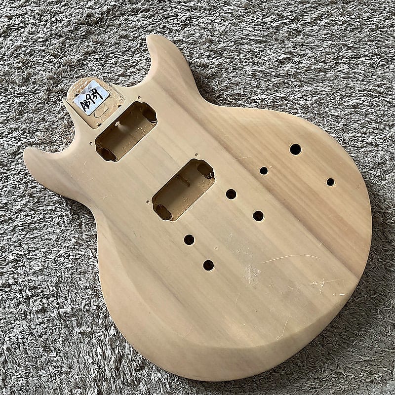 Double cut shop guitar body