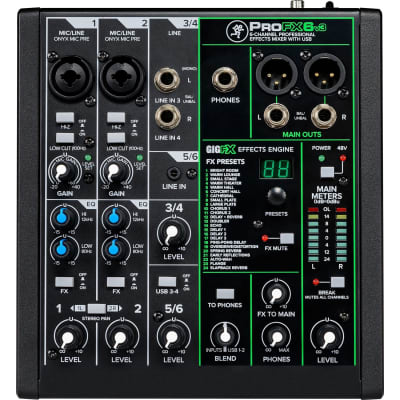 Mackie PROFX8V2 8-Channel Compact Mixer with USB | Reverb