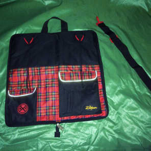 Zildjian Tartan Pattern Drum Stick Bag Red Tartan Pattern