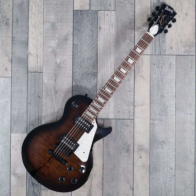 Burny RLG-55 JP Electric Guitar, Trans Blackburst | Reverb