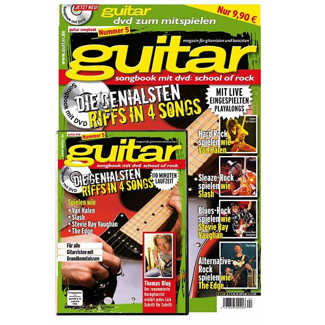 PPVMEDIEN guitar Songbook DVD V.5: School of Rock 32 Seiten Notenheft mit 110-Minuten-Video image 1