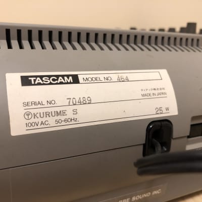 TASCAM 464 Portastudio 4-Track Cassette Recorder . NON OPERATIONAL . MIJ 100V image 5