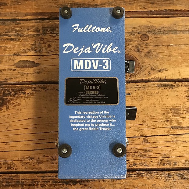 Fulltone MDV-3 Mini Deja Vibe Custom Shop Modulation Pedal image 5