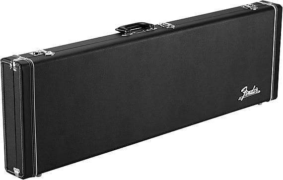 Fender Classic Wood Case Precision or Jazz Bass Black image 1