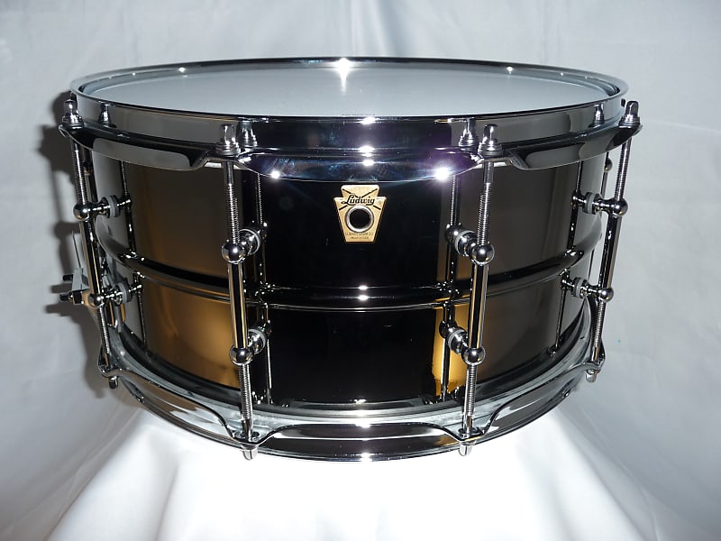 Ludwig LB417TWM Black Beauty 6.5x14" Brass Snare Drum with Tube Lugs and P-86 Millennium Strainer image 4