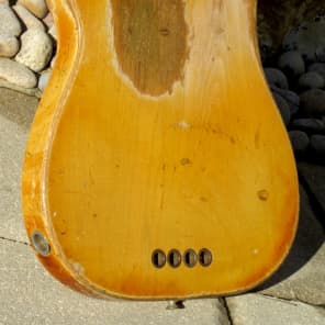 Fender  Precision Bass with matching Tweed Bassman amp Set 1951 See Thru Blonde image 5