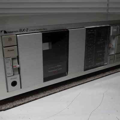 1983 Nakamichi BX-2 Silverface Stereo Cassette Deck Serviced New Belts, Tire 06-28-2023 Excellent #101 image 5