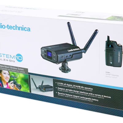Audio Technica ATW-1701 System 10 Camera Mount Digital Wireless Microphone Mic image 8