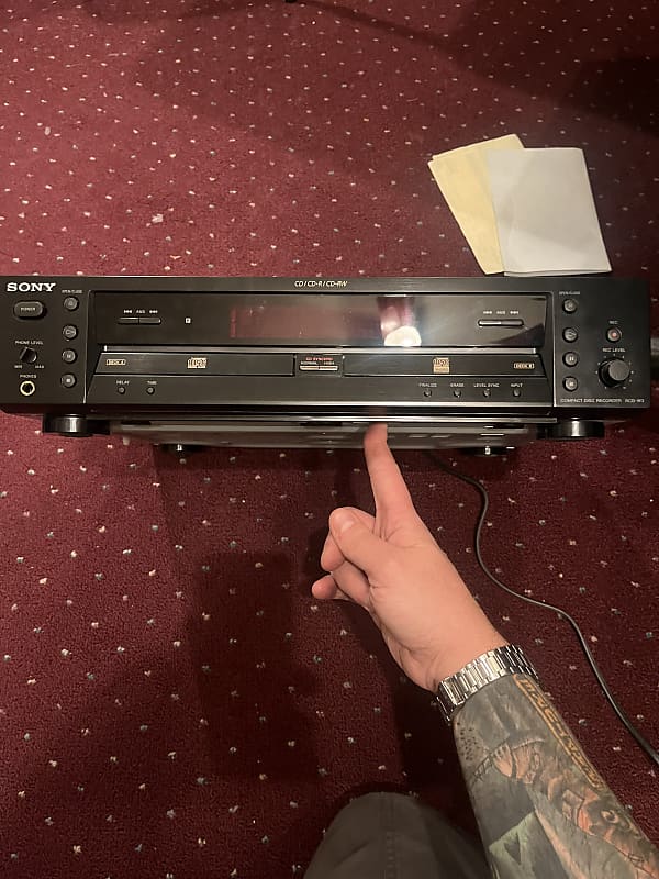 Sony RCDW3 compact disc recorder Reverb