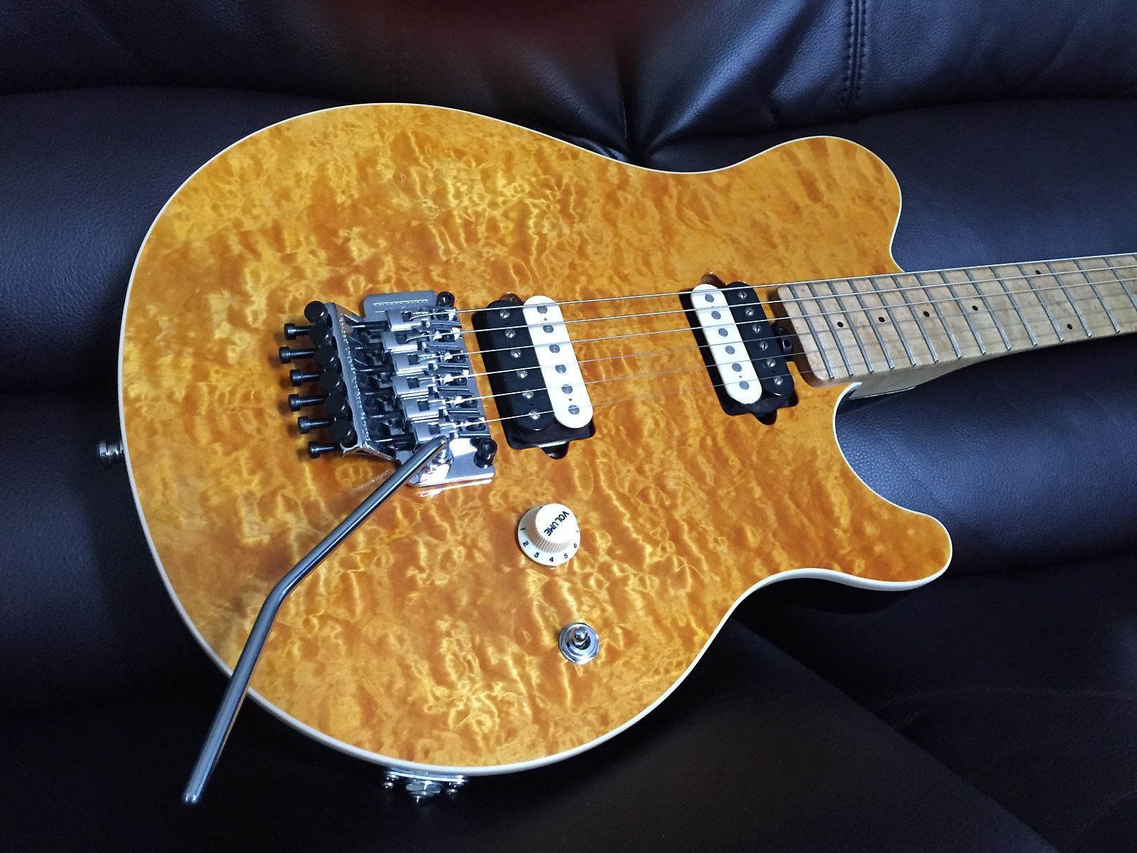 Ernie Ball Music Man Axis Translucent Gold Reverb
