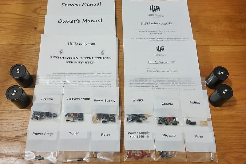 Kenwood KR-9600 restoration kit filter capacitor repair rebuild fix  			