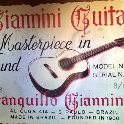 Giannini Model #6 -1966 -Classical Guitar image 3