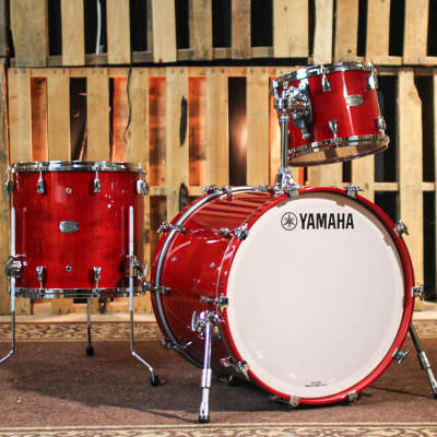Yamaha Absolute Hybrid Maple Red Autumn Drum Set - 22x16, 12x9, 16x15 image 1
