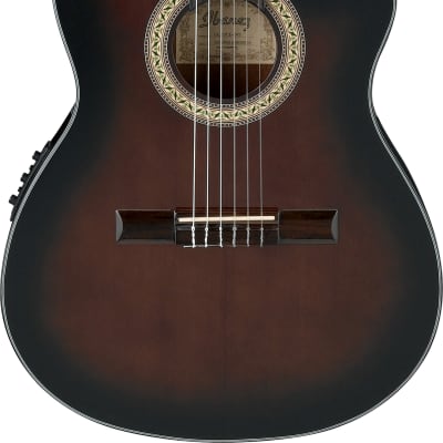 Ibanez GA35TCE-DVS Classic Guitar + Preamp, 6 String Dark Violin Sunburst High Gloss image 3